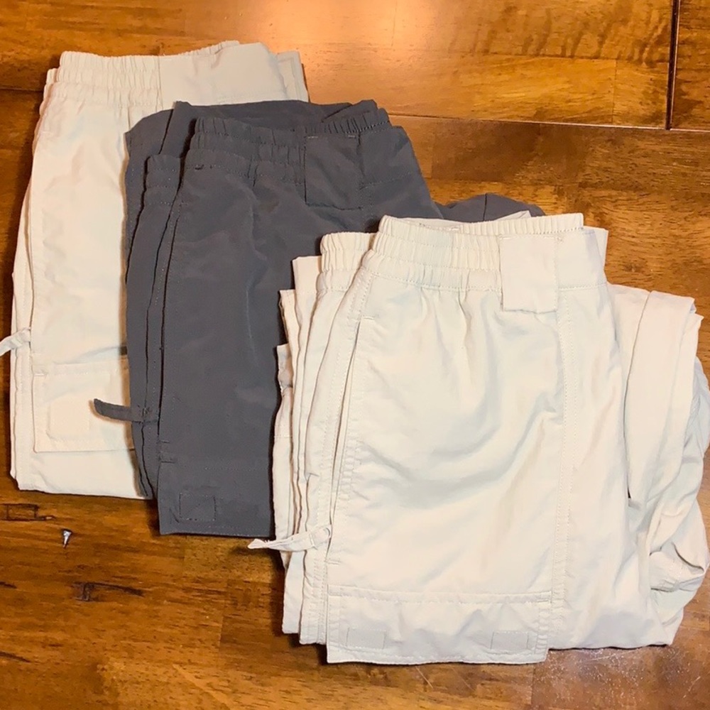 3 pairs World Wide Sportsman Fishing pants/shorts